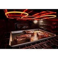 Whirlpool 30" 5.3 Cu. Ft. True Convection 5-Element Freestanding Electric Air Fry Range (YWFES7030SZ) - SS