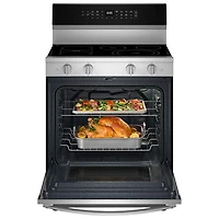 Whirlpool 30" 5.3 Cu. Ft. True Convection 5-Element Freestanding Electric Air Fry Range (YWFES7030SZ) - SS