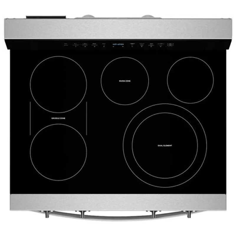 Whirlpool 30" 5.3 Cu. Ft. True Convection 5-Element Freestanding Electric Air Fry Range (YWFES7030SZ) - SS