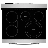 Whirlpool 30" 5.3 Cu. Ft. True Convection 5-Element Freestanding Electric Air Fry Range (YWFES7030SZ) - SS