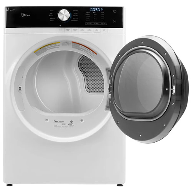Sécheuse électrique à vapeur de 8 pi³ de Midea (MLHE52S7AWW) - Blanc