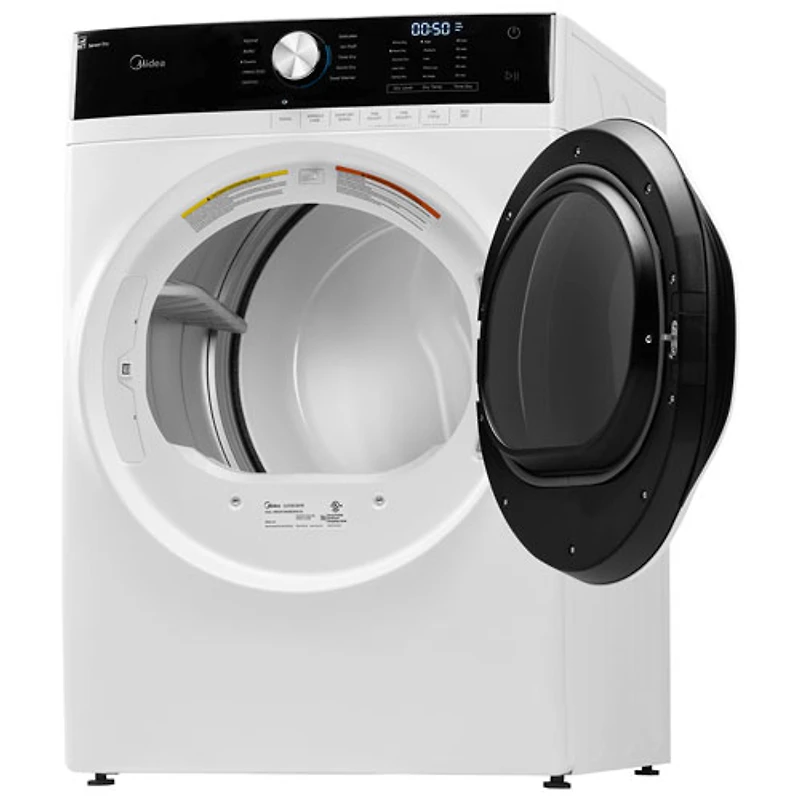 Sécheuse électrique à vapeur de 8 pi³ de Midea (MLHE52S7AWW) - Blanc