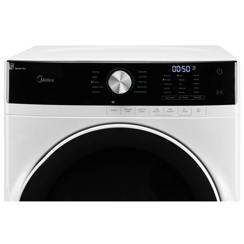 Sécheuse électrique à vapeur de 8 pi³ de Midea (MLHE52S7AWW) - Blanc