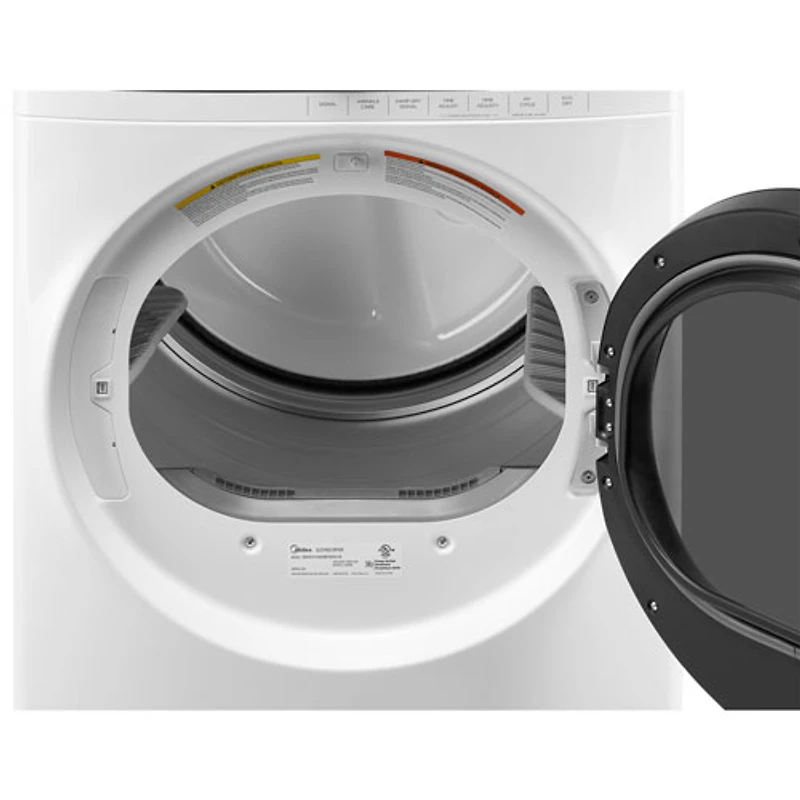 Sécheuse électrique à vapeur de 8 pi³ de Midea (MLHE52S7AWW) - Blanc