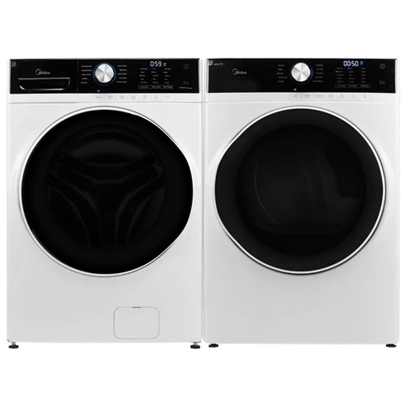 Sécheuse électrique à vapeur de 8 pi³ de Midea (MLHE52S7AWW) - Blanc