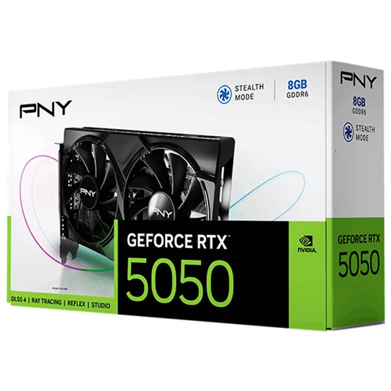 PNY NVIDIA GeForce RTX 5050 8GB Dual Fan 8GB GDDR6 Video Card