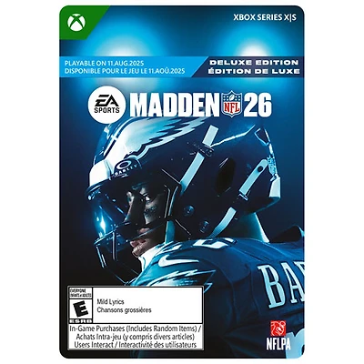 Madden NFL 26 édition de luxe (Xbox Series X|S) - Téléchargement numérique