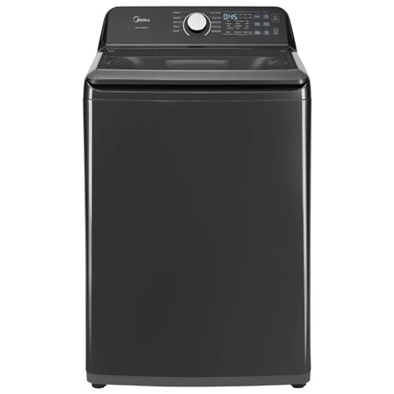 Laveuse à chargement par le haut 5,2 pi³ avec agitateur de Midea (MLTW52M2BGG) - Acier inoxydable noir mat