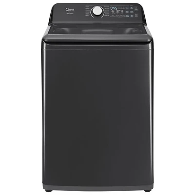 Laveuse à chargement par le haut 5,2 pi³ avec agitateur de Midea (MLTW52M2BGG) - Acier inoxydable noir mat