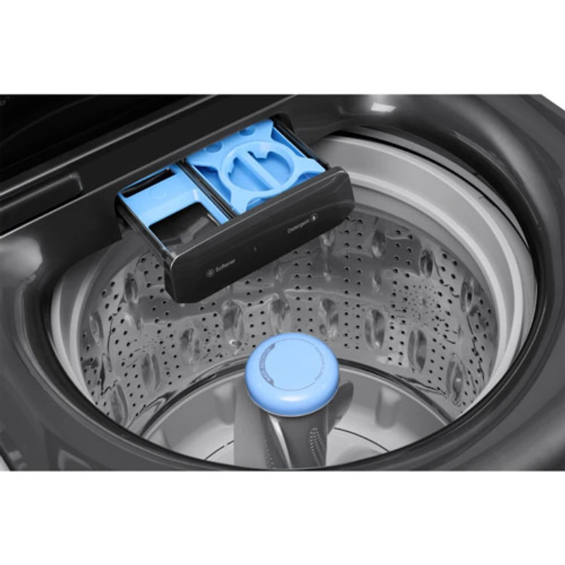 Laveuse à chargement par le haut 5,2 pi³ avec agitateur de Midea (MLTW52M2BGG) - Acier inoxydable noir mat