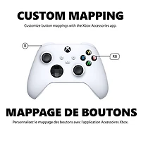 Manette sans fil de Xbox pour Xbox Series X|S/Xbox One - Blanc robot