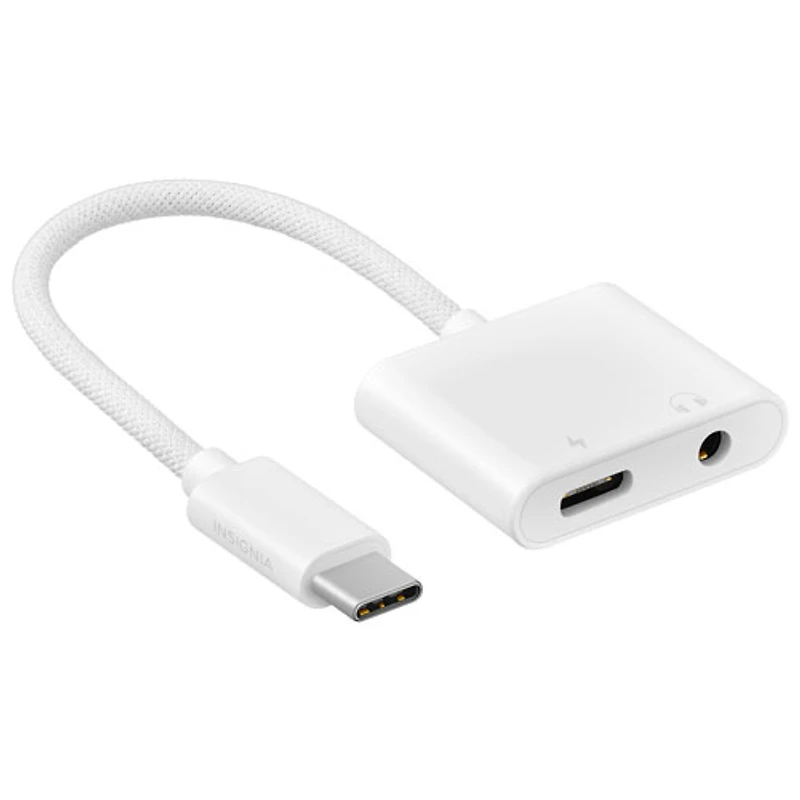 Insignia USB-C to 3.5mm/USB-C Charging Adapter - Only at Best Buy