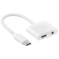 Insignia USB-C to 3.5mm/USB-C Charging Adapter - Only at Best Buy
