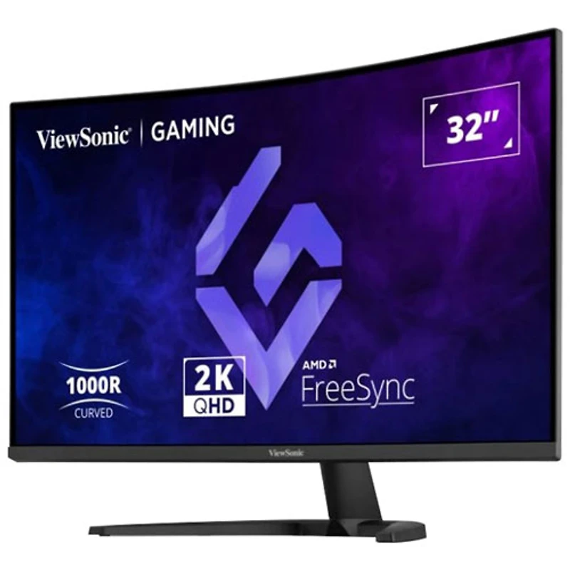 Moniteur de jeu incurvé DEL AV HD 2K 180 Hz GàG 1 ms de 32 po de ViewSonic (VX3228C-2K)