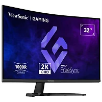 Moniteur de jeu incurvé DEL AV HD 2K 180 Hz GàG 1 ms de 32 po de ViewSonic (VX3228C-2K)