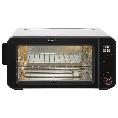 Four grille-pain avec friture à l'air 10-en-1 d'Instant Pot - Acier inoxydable/Noir