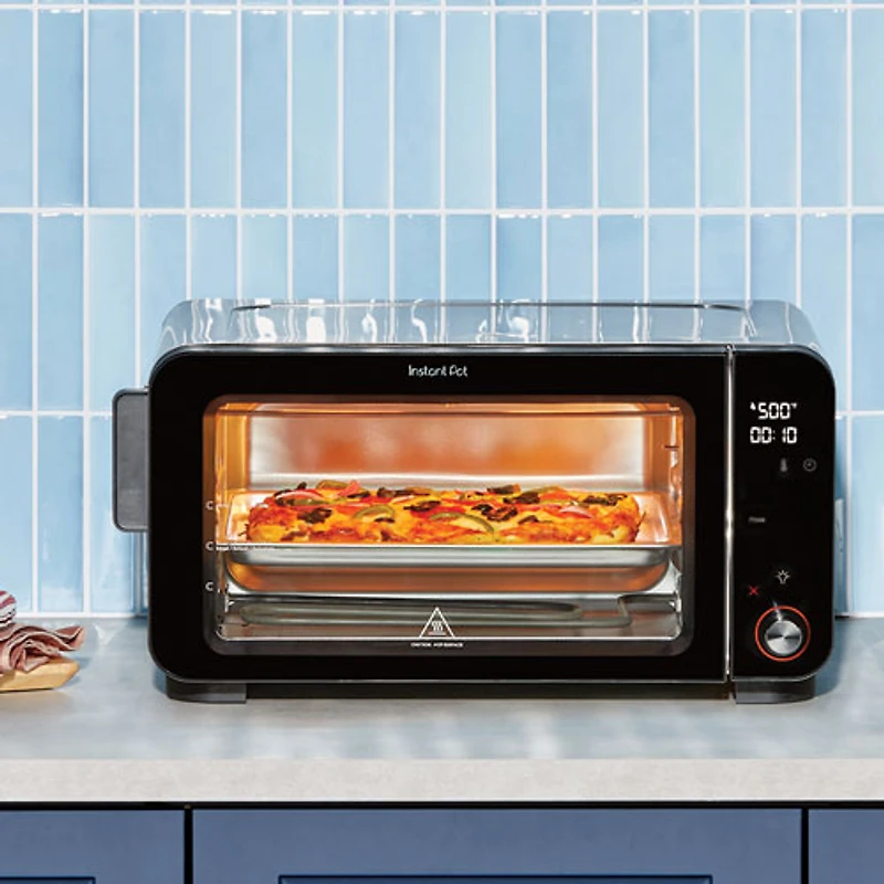 Four grille-pain avec friture à l'air 10-en-1 d'Instant Pot - Acier inoxydable/Noir