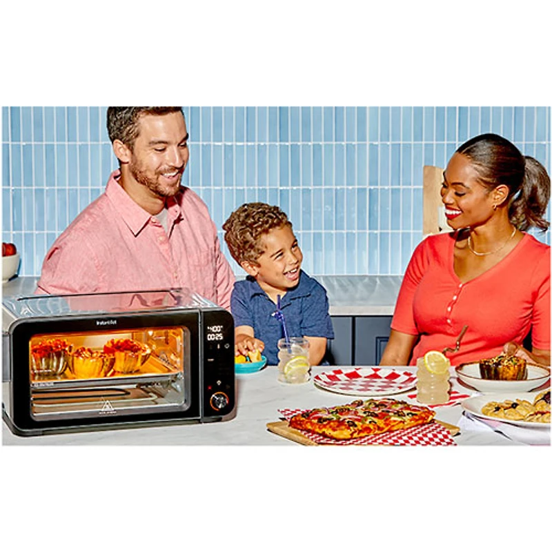 Four grille-pain avec friture à l'air 10-en-1 d'Instant Pot - Acier inoxydable/Noir