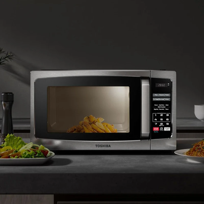 Toshiba 0.9 Cu. Ft. Counter Top Microwave (ML-EM25P(SS)/CA) - Stainless Steel