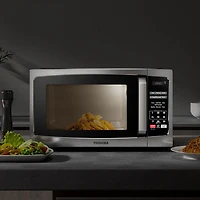 Toshiba 0.9 Cu. Ft. Counter Top Microwave (ML-EM25P(SS)/CA) - Stainless Steel