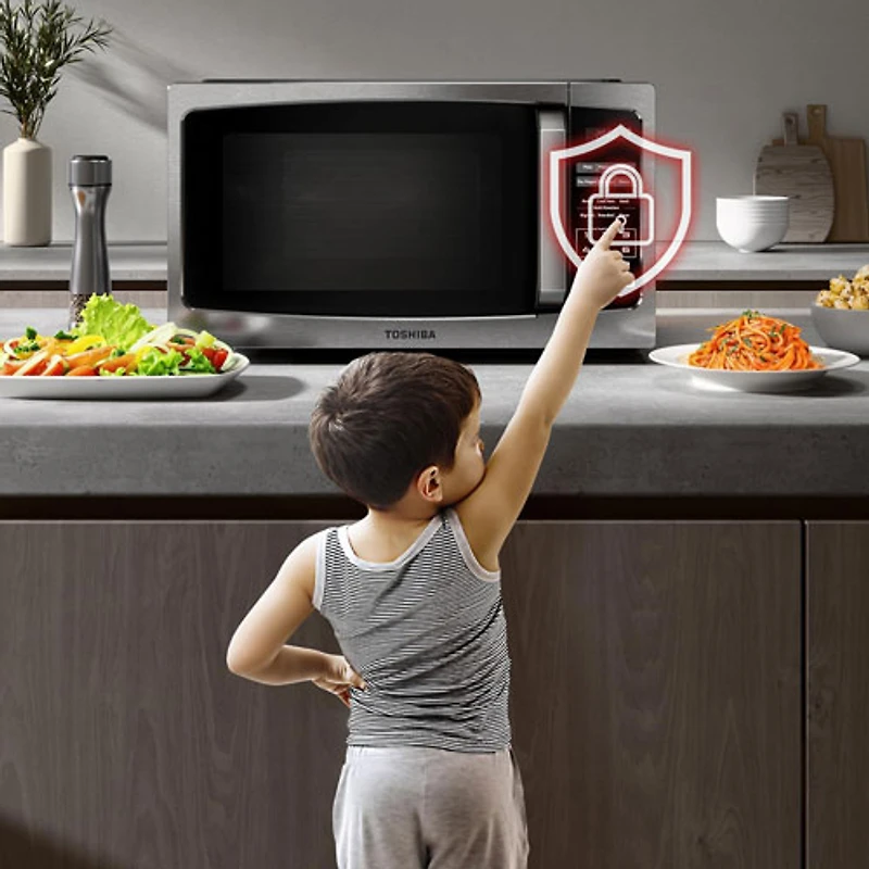 Four à micro-ondes de comptoir de 0,9 pi³ de Toshiba (ML-EM25P(SS)/CA) - Acier inoxydable