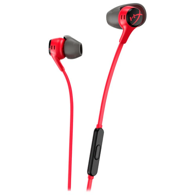 Écouteurs boutons de jeu avec microphone Cloud II d'Hyperx - Rouge