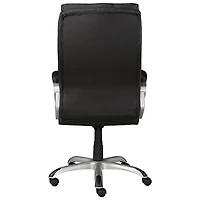 Fauteuil de bureau ergonomique à dossier haut en tissu Elita de Brassex - Noir