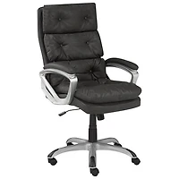 Fauteuil de bureau ergonomique à dossier haut en tissu Calian de Brassex - Gris