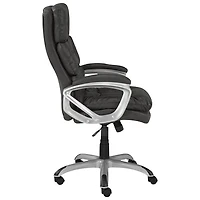 Fauteuil de bureau ergonomique à dossier haut en tissu Calian de Brassex - Gris
