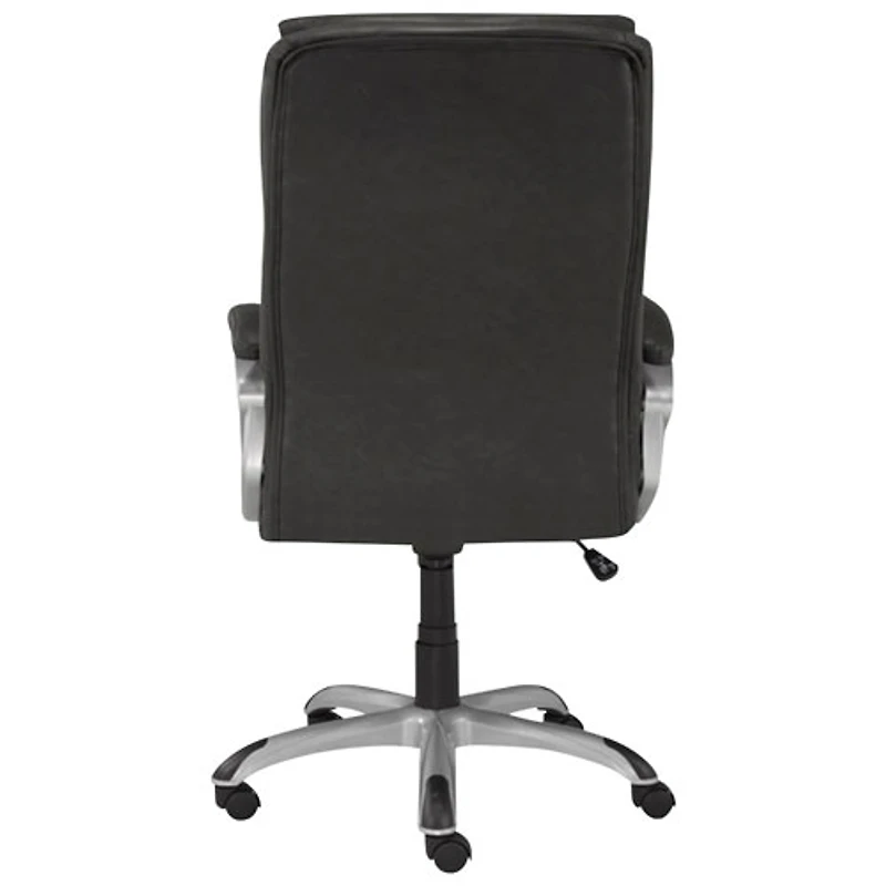 Fauteuil de bureau ergonomique à dossier haut en tissu Calian de Brassex - Gris