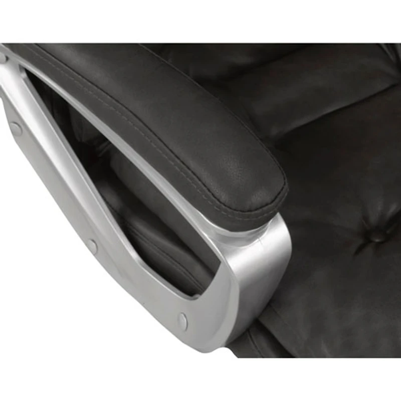 Fauteuil de bureau ergonomique à dossier haut en tissu Calian de Brassex - Gris