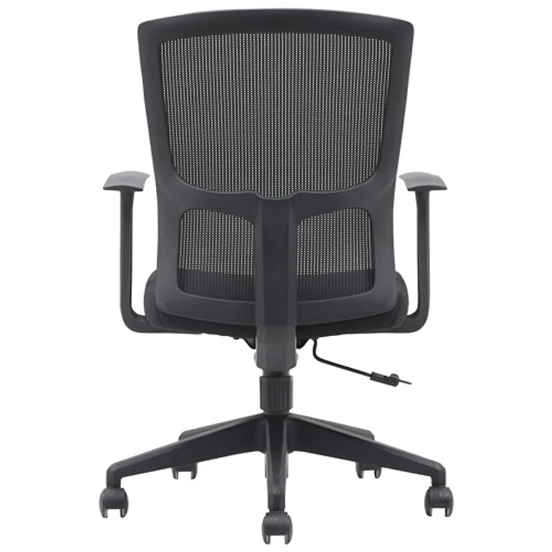 Fauteuil de bureau à dossier haut en tissu Hudson de Brassex - Noir