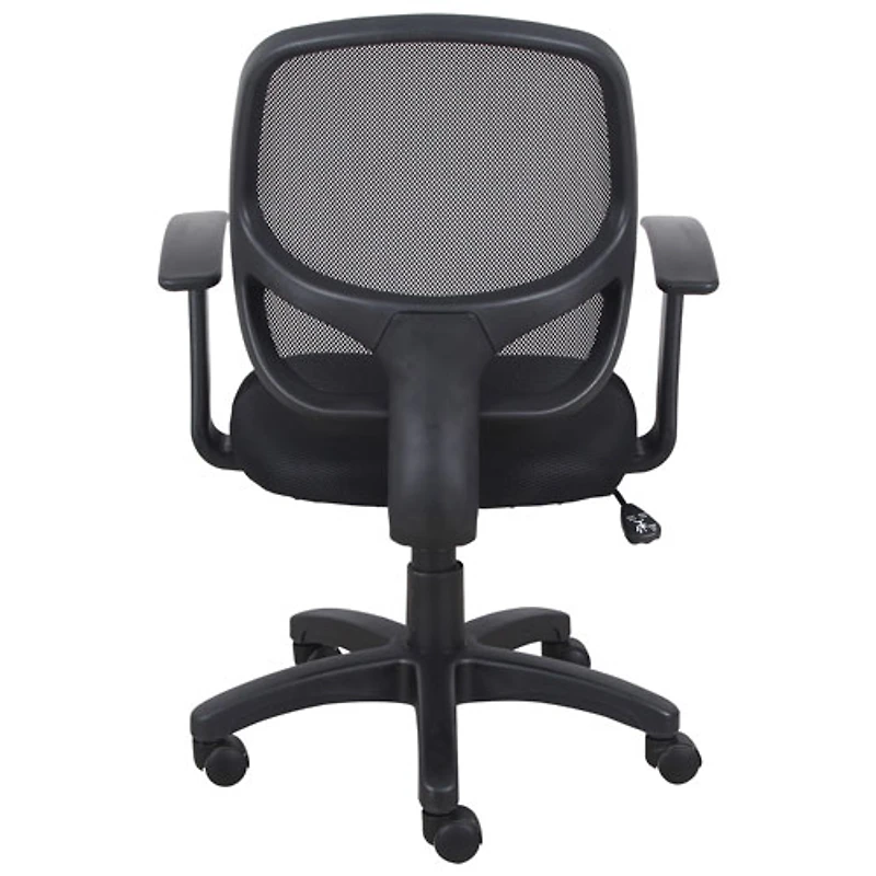 Fauteuil de bureau ergonomique à dossier haut en tissu Samie de Brassex - Noir