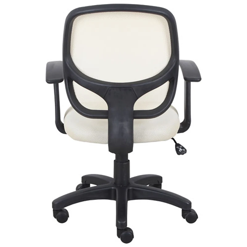 Fauteuil de bureau ergonomique en tissu à dossier haut Eliza de Brassex - Beige