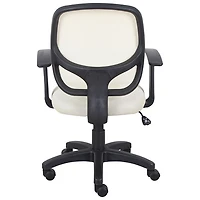 Fauteuil de bureau ergonomique en tissu à dossier haut Eliza de Brassex - Beige