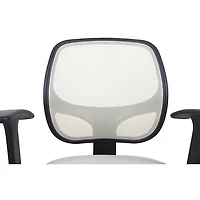 Fauteuil de bureau ergonomique en tissu à dossier haut Eliza de Brassex - Beige