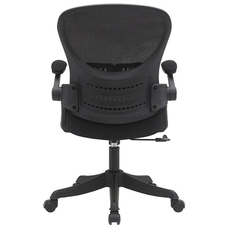 Fauteuil de bureau ergonomique à dossier haut en tissu Riley de Brassex - Noir