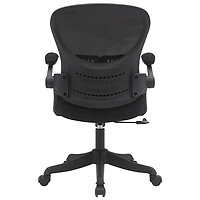 Fauteuil de bureau ergonomique à dossier haut en tissu Riley de Brassex - Noir