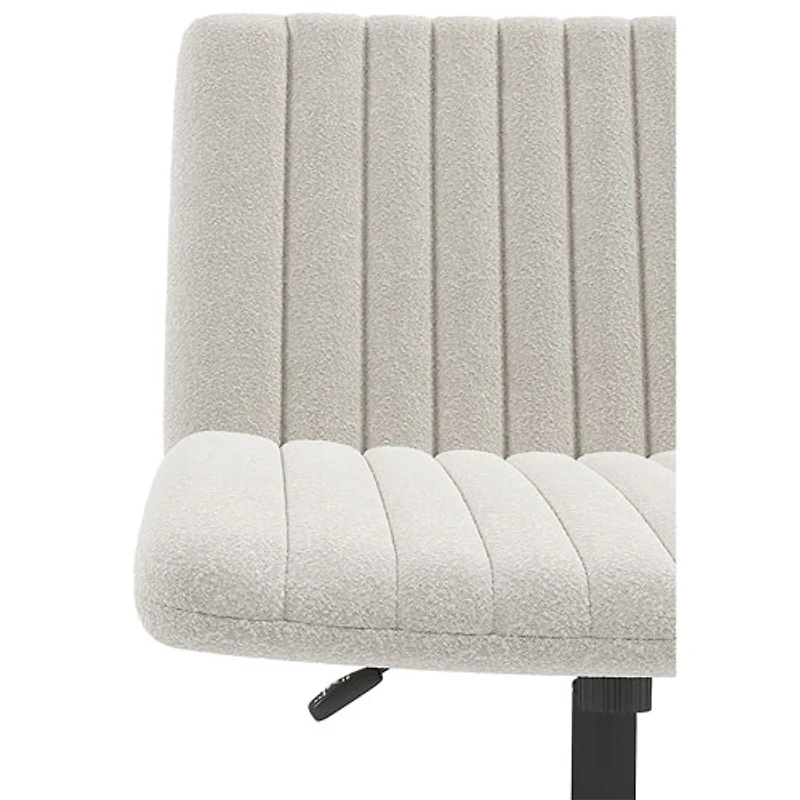 Brassex Pheby High-Back Polyester Executive Chair - White