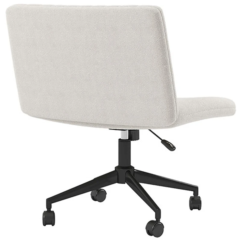 Brassex Pheby High-Back Polyester Executive Chair - White