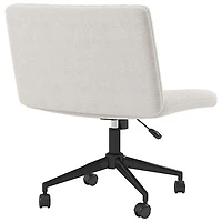 Brassex Pheby High-Back Polyester Executive Chair - White