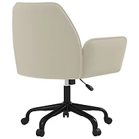 Brassex Mareo High-Back Polyester Executive Chair - Beige