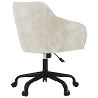 Brassex Belisse High-Back Polyester Executive Chair - Beige