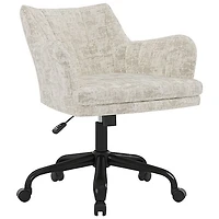 Brassex Francie High-Back Polyester Executive Chair - Beige