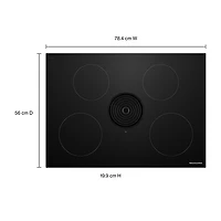 KitchenAid 31" 4-Element Induction Cooktop (KCID930SBL) - Black