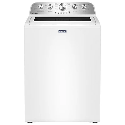 Laveuse à chargement par le haut haute efficacité de 5,5 pi³ de Maytag (MTW5600RW) - Blanc