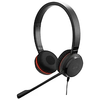 Jabra Evolve 20 On-Ear Headset with Built-in Microphone (4999-829-489-01) - Black