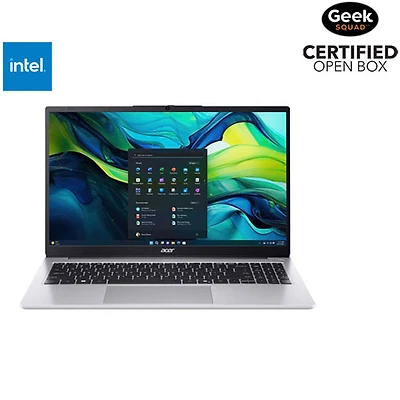 Open Box - Acer Aspire Lite 15.6" Laptop - Silver (Intel N150/8GB RAM/512GB SSD/Windows 11)