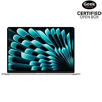 Open Box - Apple MacBook Air 15.3" w/ Touch ID (2025) - Silver (Apple M4 / 16GB RAM / 512GB SSD) - English