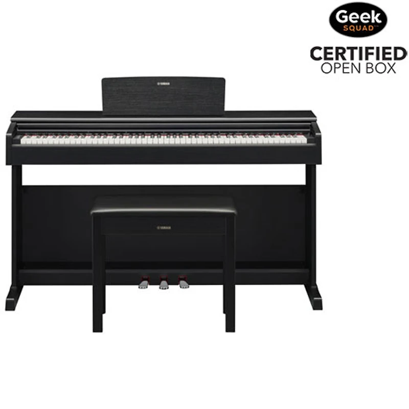 Open Box - Yamaha YDP145 ARIUS Standard 88-Key Weighted Hammer Action Digital Piano w/ Stand, Bench & 3 Pedals - Black